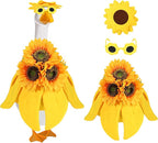 Sunflower Goose Outfit Summer Goose Outfits Cute Goose Clothes for Outdoor Garden Yard Statue Decor