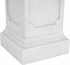 Decorative Roman Column Pedestal Column Plant Stand, Vintage European Style Classical Garden Pillar, Indoor Outdoor Decor, Pedestal Columns Plants Standing for Entryway Garden Yard Home (Antique White/25.75''H)