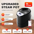 Portable Steam Sauna for Home, XL Sauna Tent with 3L 1200W Steamer & Red Light, Foldable Chair & Mat, Indoor Personal Spa for Relaxation, Detox & Recovery