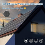 ACOPOWER Solar Panel 100 Watt 12V Black Monocrystalline High-Efficiency Module Off Gird PV Power with Solar Connectors for Battery Charging Boat Caravan RV