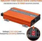 Pure Sine Wave Inverter 12V to 110V Ultra Quiet, Game-Changing Design | 12V to 110 Converter for Home, RV, Camping, Off-Grid & Outdoor Adventures丨DC to AC (LGE-12V-3080Ti)