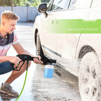 Pressure Cleaner 5000 PSI,2.8 GPM Power Cleaner with Foam Cannon,Portable Cleaner with 33ft Hose Reel,4 Nozzle Tips,and Soap Bottle for Cars/Home/Driveways/Patios/Decks/Fences(Green)