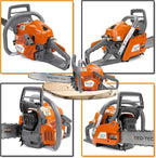 NEOTEC 43cc Gas Chainsaw, NH843 Powerhead with 16 Inch Guide Bar and Chain, Power Chain Saw 2.95HP 2,2KW 16" Gasoline Chainsaws