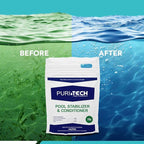 Puri Tech Pool Stabilizer and Conditioner Chlorine Tablet 7 lbs - Chlorine Stabilizer - 100% Cyanuric Acid - Enhance Chlorine Efficiency and Extend Pool Life