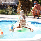 GLACIER FRESH Garden Hose End Pre-Filter for Swimming Pool, Hot Tubs, Spa, Inflatable Pool, Ponds, Greatly Reduces Bad Taste, Odors, Chlorin and Sediment, up to 8,000 Gallons, 3 Pack