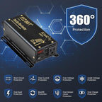 300W Pure Sine Wave Inverter DC 48V to AC 110V 120V Power Converter 600W Peak with LED Display for Most Small Power Appliances