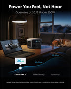 Anker SOLIX C1000 Gen 2 Portable Power Station with 100W Solar Panel, 2,000W (Peak 3,000W) Solar Generator, Full Charge in 49 Min, 1,024Wh LiFePO4 Battery for Home Backup, Power Outages, and Camping