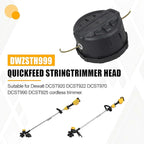 eaacaa 2025 Upgrade DWZSTH999 Quickfeed String Trimmer Head for Dewalt 20V 40V 60V Replacement Cordless Trimmers and DWO1DT802 Trimmer Line 225ft by 0.080-Inch