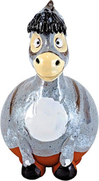 Ceramic Garden Decor - Donkey Lawn stake - Outdoor statue - Perfect, unique gifts for gardeners woman, men, yard gifts - Handmade, Frostproof