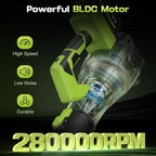 Leaf Blower Cordless 650CFM 288MPH Electric Leaf Blower with 2 x 4.0Ah Battery Operated, 6 Speed Mode, 20V Powered Handheld Blowers for Lawn Care, Patio, Dust, Blowing Leaves