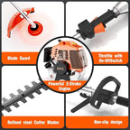 52cc 3 in 1 Gas String Trimmer with Gas Hedge Trimmer,2-Stroke Brush Cutter Gas Powered,Gas Weed Eater Trimmer for Weeds and Grass