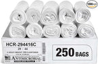 Aluf Plastics High Density Trash Bags, 26 Gallon, 1000 Count, 16 Micron (eq), 29" x 44", Clear, for Bathroom, Office, Industrial, Commercial, Janitorial, Municipal, Recycling