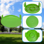 3411546A-6 Trimmer Spools Cap Covers for Greenworks 21332 21222A 21602 21062 21132 21242 21282 21312 21302 21342 24 Volt 40V 80V Cordless Weed Eater with 3411546 Auto-Feed String Cover Caps (2 Pack)