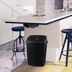 4 Pack 70 liters Large Outdoor Trash Can, Black Recycling Bin with Swing Lid