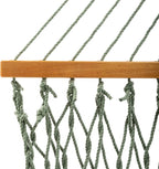 Original Pawleys Island Deluxe Meadow DuraCord Rope Hammock – 13 ft. x 60 in., 2-Person, 450 lb Capacity, Oak Spreader Bar, Zinc-Plated Hardware, Handcrafted in The USA