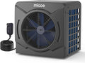 MICOE 17000 BTU Energy Efficient Electric Pool Heater - for Above Ground Pools Up to 15ft (8/11/15ft) & 5,000 Gallons, Ultra Quiet 50dB, 110V/120V with Easy Install Kit