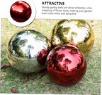 Stainless Steel Polished Gazing Ball Reflective Garden Mirror Sphere Decor for Outdoor Spaces Durable Metal Ball for Elegant Home and Garden Decoration 5.89inch
