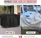 Unicook 5482 Griddle Cover for Blackstone 36 Inch Cooking Station with Hood, Unique UV Resistant Waterproof Vinyl with Polyester Lining, Outdoor Flat Griddle Grill Cover for Blackstone 1899, 1902