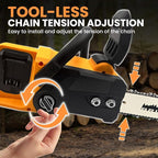 Cordless Chainsaw 16 inch 40V (2 x 20V MAX),Compatible for Dewalt Battery, Auto-Oiler, Brushless Hand-held Chain Saw for Wood Cutting, Battery Tree Saw for Tree Trimming/Pruning(Tool Only)