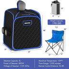 Giantex Portable Folding Sauna, 1 or 2 Person Steam Spa with Remote Control, Folding Chair, Foot Massage Roller, Absorbent Mat, 9 Temperature Levels, 3L Steamer, 800W Home Full Body Spa Tent (Black)