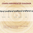 10 Inch Chainsaw Chain 050" Gauge, 3/8" LP Pitch, 40 Drive Links, 10 Inch Chain Saw Chain Replacement for Sunjoe, Craftsman, Poulan, Worx, Greenwork and More- S40 (3 Chains)