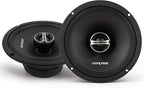 Alpine DM-65-G Coaxial and DM-65C-G Component 6.5-Inch Speakers with Grille Bundle