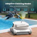 Poolmate Hydro 4 Corded Robotic Pool Cleaner, Pool Vacuum for Inground Aboveground Pools, 4.1L Filter Basket, Floor Wall Waterline Cleaning, Pool Cleaner Robot Ideal for Pools up to 50 FT in Length