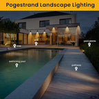 Low Voltage Landscape Lighting,10 Pack Outdoor LED Landscape Spotlights with Transformer 27V Garden Lights Pathway Lights IP65 Waterproof 3000K Warm White
