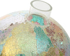 Glass Gazing Ball 10 inch Indoor Outdoor Mosaic Gazing Ball Colorful Globe for Yard and Home Decor, Glass Gazing Globe for Garden