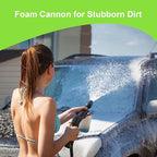 Pressure Cleaner 5000 PSI 4.0 GPM Power Cleaner with 33FT Hose, 4 Nozzle and 500ML Foam Cannon, Cleaner Machine for Home, Car Washing, Fence Cleaning, Patio, Green