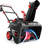 21-Inch 212cc Gas Snow Blower, Single-Stage Snow Thrower with Recoil Start, 180° Adjustable Chute, 21" Clearing Width, 8-in Wheels, Lightweight Snow Removal for Driveway & Sidewalks