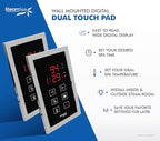 SteamSpa 10.5kW Steam Sauna Generator Executive Bundle 240V Steam Generator with Touch Pad, Steamheads, Pressure Relief Valve, Built-in Auto Drain, LED Light, Filter and Quick Install Kit EXT1050CH