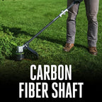 EGO POWER+ String Trimmer, Battery Powered, 16" Trimmer for Weeds and Grass with POWERLOAD, LINE IQ, Telescopic Carbon Fiber Shaft, Battery and Charger Not Included - ST1620T