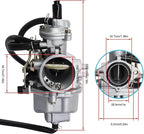 Carburetor Compatible with Honda TRX250EX TRX 250Ex Sportrax 250 2001-2005 ATV Carb, Compatible with Honda TRX250X 2009-2012