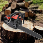 18 Inch Gas Chainsaw 58CC 2.2KW Petrol Chainsaw 2-Stroke GasChain Saws, Engine Chain Saw Set Gas Chainsaws for Cutting Wood Outdoor Home Farm Us (Black)