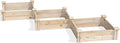 Greenes Fence Original Pine Raised Garden Bed, Diagonal Shape, 6' x 6' x 7" - Made in USA with American Pine