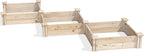 Greenes Fence Original Pine Raised Garden Bed, Diagonal Shape, 6' x 6' x 7" - Made in USA with American Pine
