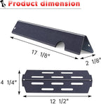 Grill Flavorizer Bars for Weber Genesis II E-410, S-410, LX E-440, S-440, Weber Genesis 2 66041, 66033, 66796, Heat Deflectors BBQ Gas Grill Replacement Parts, 17” Porcelain Steel Flavor Bars
