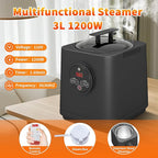 Portable Steam Sauna Box for Home, Infrared Sauna Tent with 3L Steam Generator, Remote Control, 15 Temperature Levels, 66 Minute Timer, Indoor Sauna with Foldable Chair for Home Spa,Black