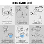 Raddy WS-1 Drip Irrigation Kit, 5W Solar Powered Automatic Watering System, Easy DIY Water Timer for Plants on The Balcony, Gardens, and Green House, Supported 15 Pots