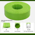Eastrans 3'' x 25 FT Pool Backwash Hose with 2 Hose Clamps,Extra Heavy Duty Discharge Hose,Drain Hose for Swimming Pool,Super wear-resistant,weather blast,green