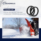 2Pack Snow Thrower Auger Belt 954-04195A Fits for Troy Bilt Cub Cadet Craftsman MTD 954-04195 754-04195 754-04195A - 1/2"x 37"