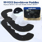 99-9313 Snow Blower Paddles Replaces Toro 99-9313 Paddle Kit, 125-1128, 88-0771, 55-9250 for Toro CCR2000, CCR2400, CCR2450, CCR3000, CCR 3650, Power Clear 221, 621, 721, 721E Snowblowers