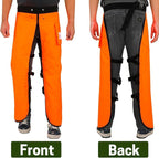 Chainsaw Chaps Apron Wrap 8-layer for Men/Women Loggers Forest Workers Protective Chain Saw Pants Adjustable