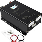 WZRELB Split Phase Power Inverter 4000W 36V Pure Sine Wave Inverter,Peak 8KW, 36VDC to 120V/240VAC,High Efficiency up to 91.6%,LCD Display, high Frequency Inverter for Off Grid System