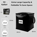3 Pack 190L Storage Bags for Clothes, Moving Bags Heavy Duty Extra Large with Reinforced Handle, Storage Containers for Organizing Bedding, Blanket, Sheets, Pillows, Toys, Christmas Decorations