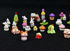 Geiomoo Mini Resin, Mixed Garden Accessories Model, Miniature Set for DIY Crafts Home Landscape Fish Tank Decors (35 Pcs)