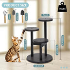 3 Tier Wood Plant Stand Indoor, Metal Iron Tiered Plant Stands Corner Plant Holder Flower Shelf Display Rack For Living Room Balcony Garden Patio (Black)