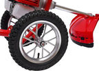 49cc 2-Stroke Gas Lawn Mower, 2-in-1 High Speed Brush Lawn Mower, 1.8kw Walk Behind Weed Trimmer with Single-Cylinder Air-Cooled System, 6500-7000 RPM, Hand Start, Weeding Baffle