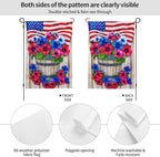 USA Garden Flag Vertical Double Sided Outdoor Yard Flags 12.5x18 Inch Burlap Banners for House Lawn